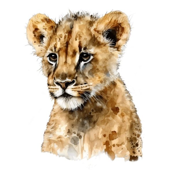 Baby Safari Animals Lion #2 Fabric Panel Fashion