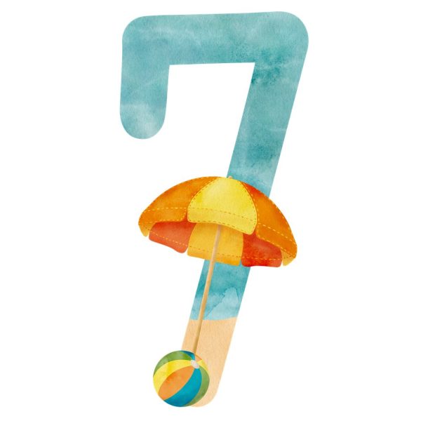 Beach Life Number   7   Fabric Panel on Sale