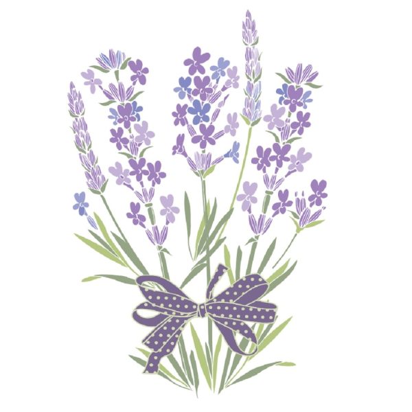 Bouquet Of Lavender Fabric Panel Hot on Sale