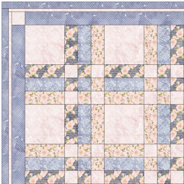 Blushing Bride Peonies Quilt Kit - 66 1 2  x 82 1 2  For Cheap - Image 2