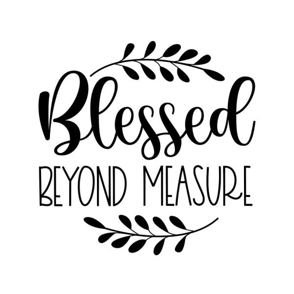 Blessed Beyond Measure Fabric Panel Hot on Sale