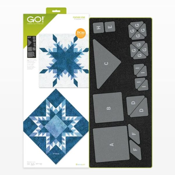 Accuquilt GO! Feather Star Die (16  Finished) Discount