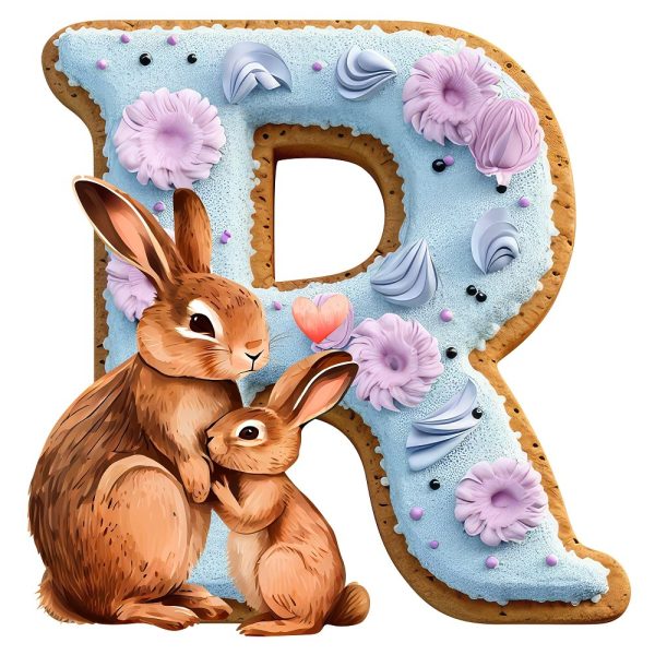 R  Rabbit Cookie Fabric Panel Discount