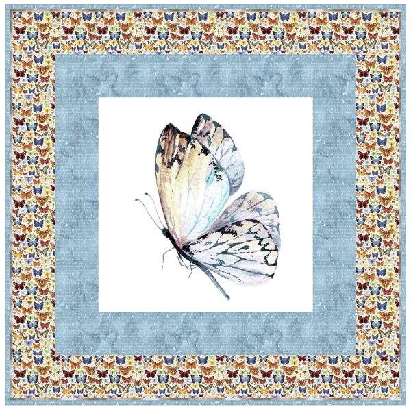 Feeling Blue Butterfly Wall Hanging 42  x 42  on Sale