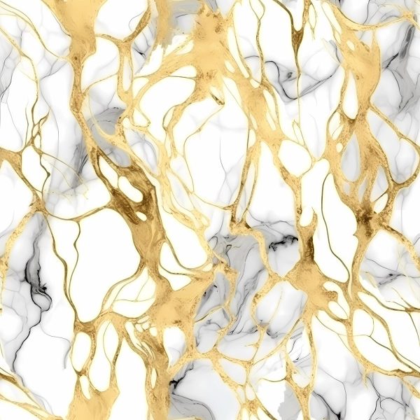 Elegant Marble Fabric - White Cheap